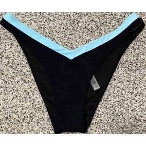 Victoria’s Secret Itsy Cheeky Brazilian Bikini Bottoms Women’s Black Size Large